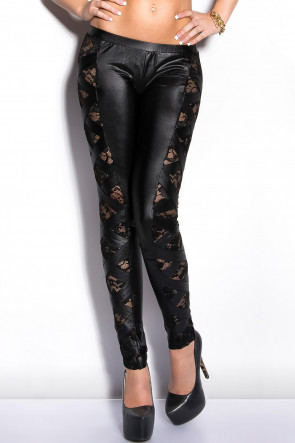 Leggings with Lace Details