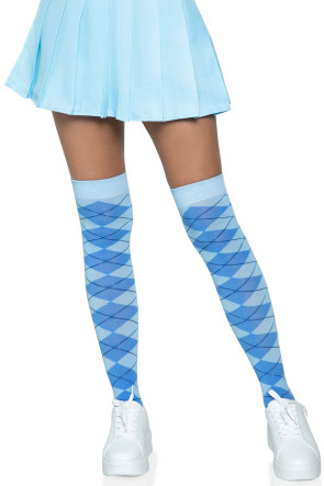 Madeline Argyle Socks Blue